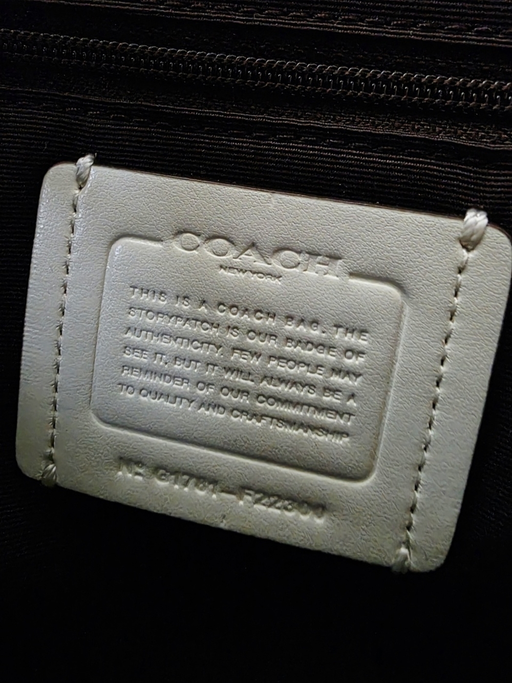 COACH Sierra Satchel + Accordian Zip Wallet w/ Stardust Studs In Chalk - Picture 13 of 16